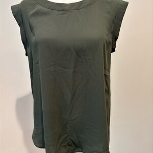 J. Crew Olive Green Cap Sleeve Blouse